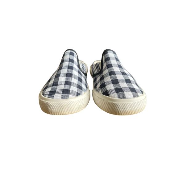 Tommy Bahama Mules Shoes Slides Women's Size 8 Blue White Gingham Check - Picture 4 of 8